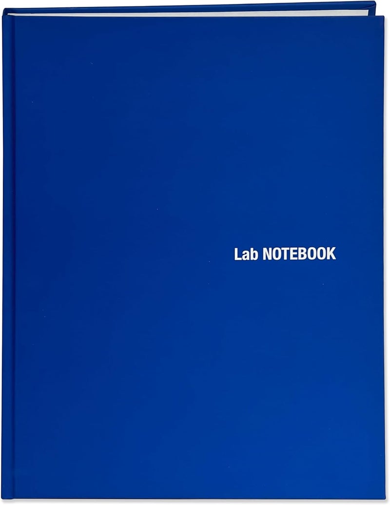 BookFactory Blue Lab Notebook/100 Page Sewn Laboratory Notebook - Professional Grade - 100 Pages, 8.5'' x 11'' Blue Laminate Hardbound Cover, Soft Touch (Made in USA) - Image 1